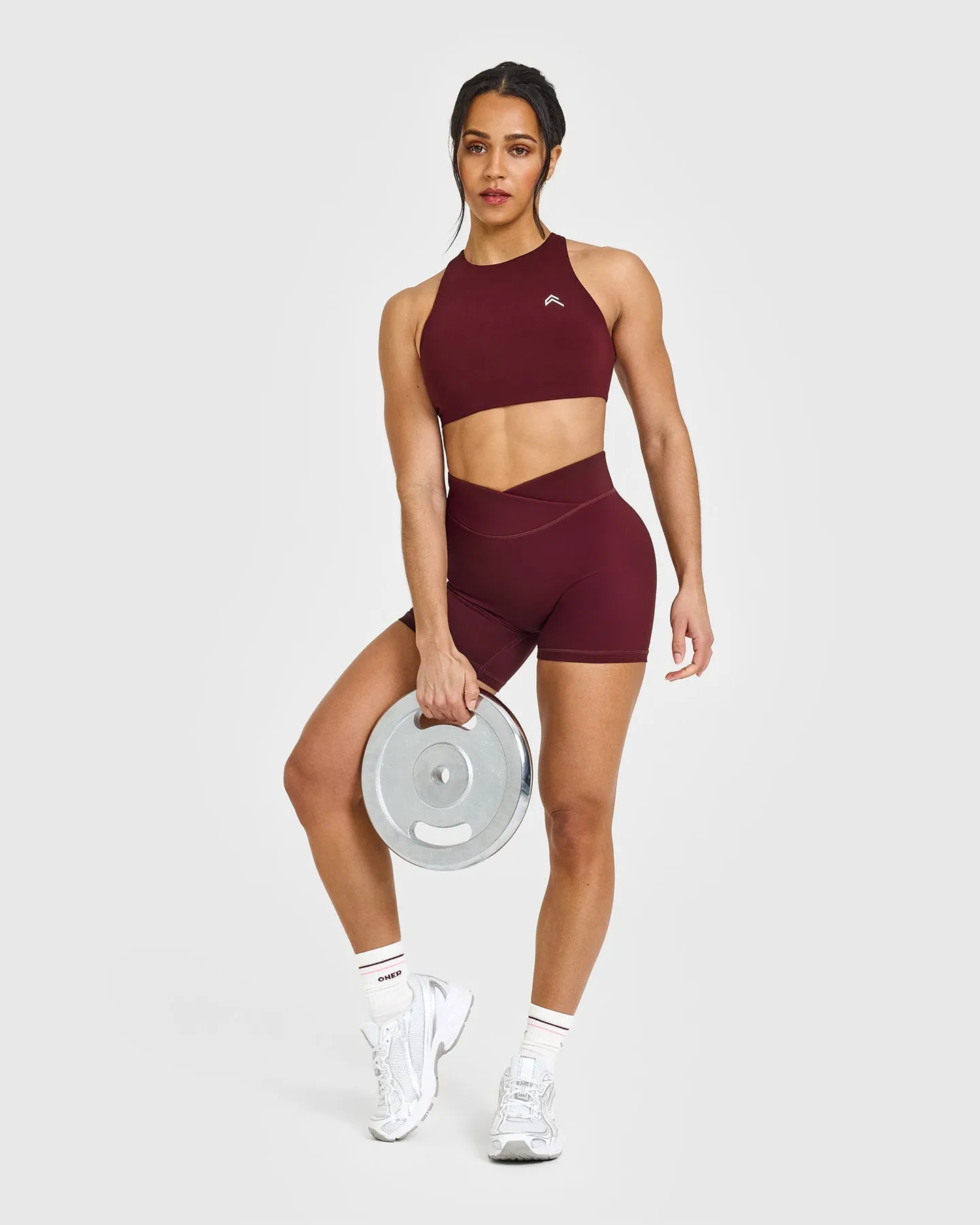 EasyLift™ High Neck Sports Bra | Rosewood