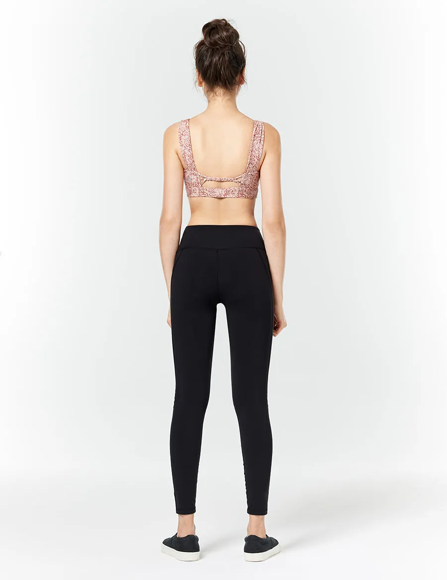 easyoga LA-VEDA Espiral Twinning Bra - FD8 Tribe Brick Red