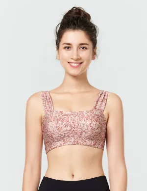 easyoga LA-VEDA Espiral Twinning Bra - FD8 Tribe Brick Red