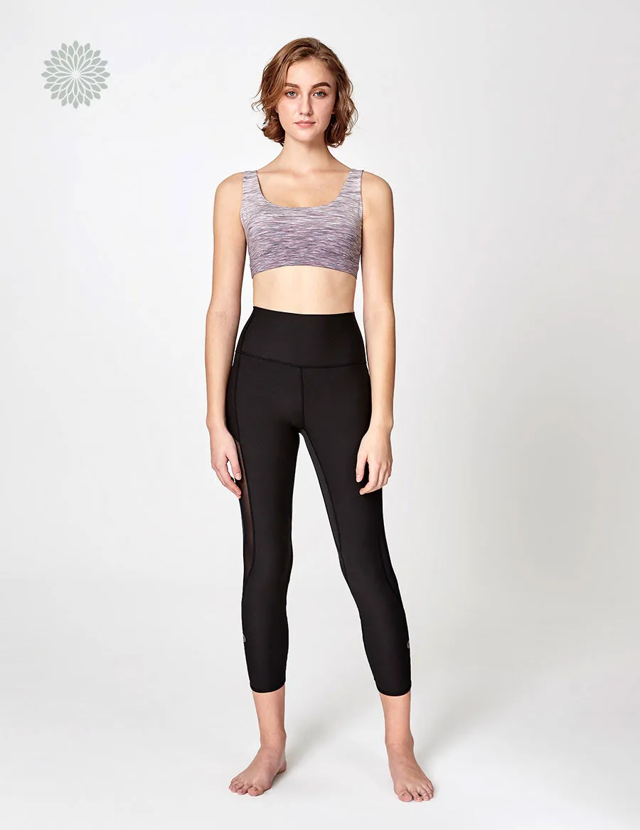 easyoga LA-VEDA Limber Up Bra1 - D60 Layer Pinky/Gray Stripe