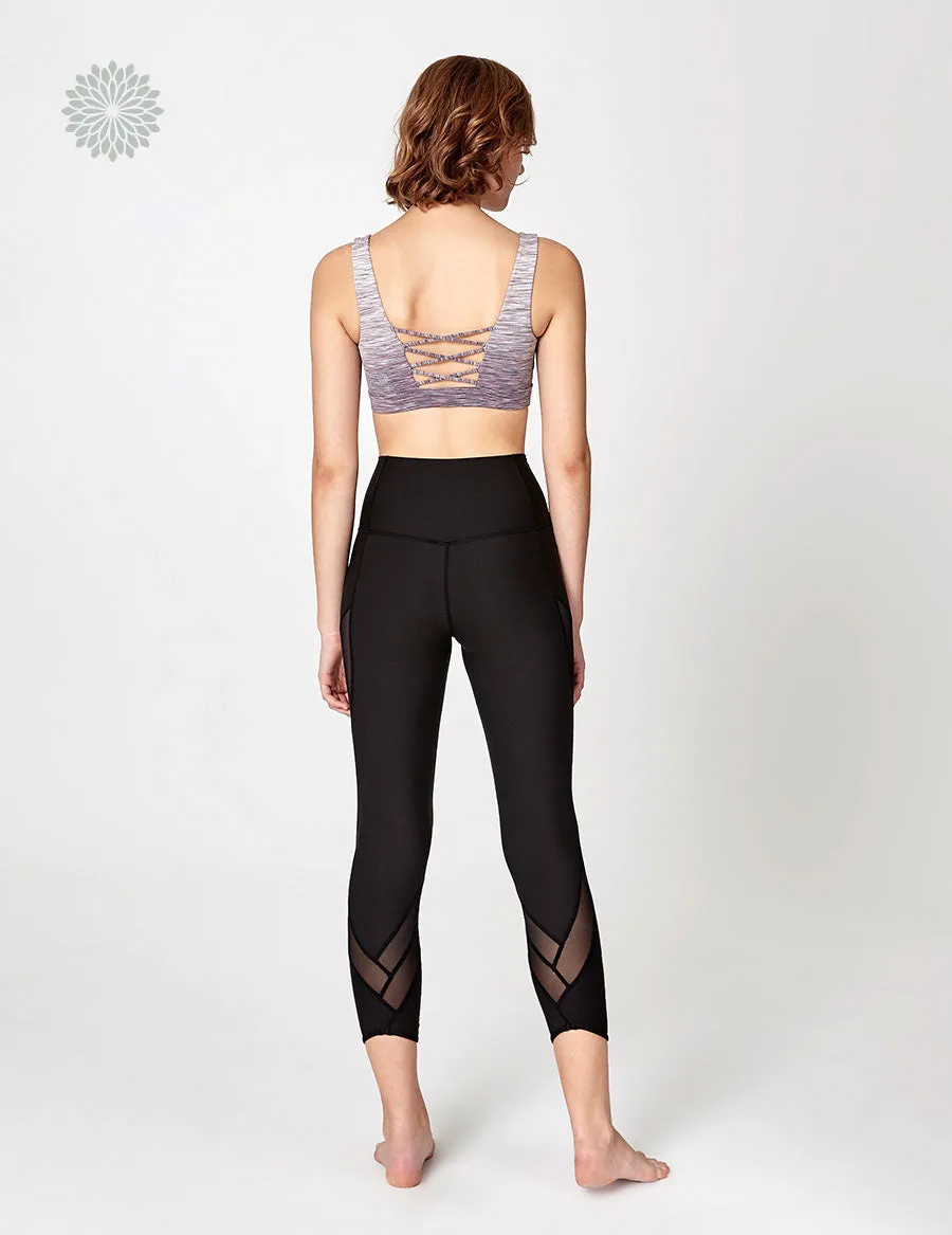easyoga LA-VEDA Limber Up Bra1 - D60 Layer Pinky/Gray Stripe