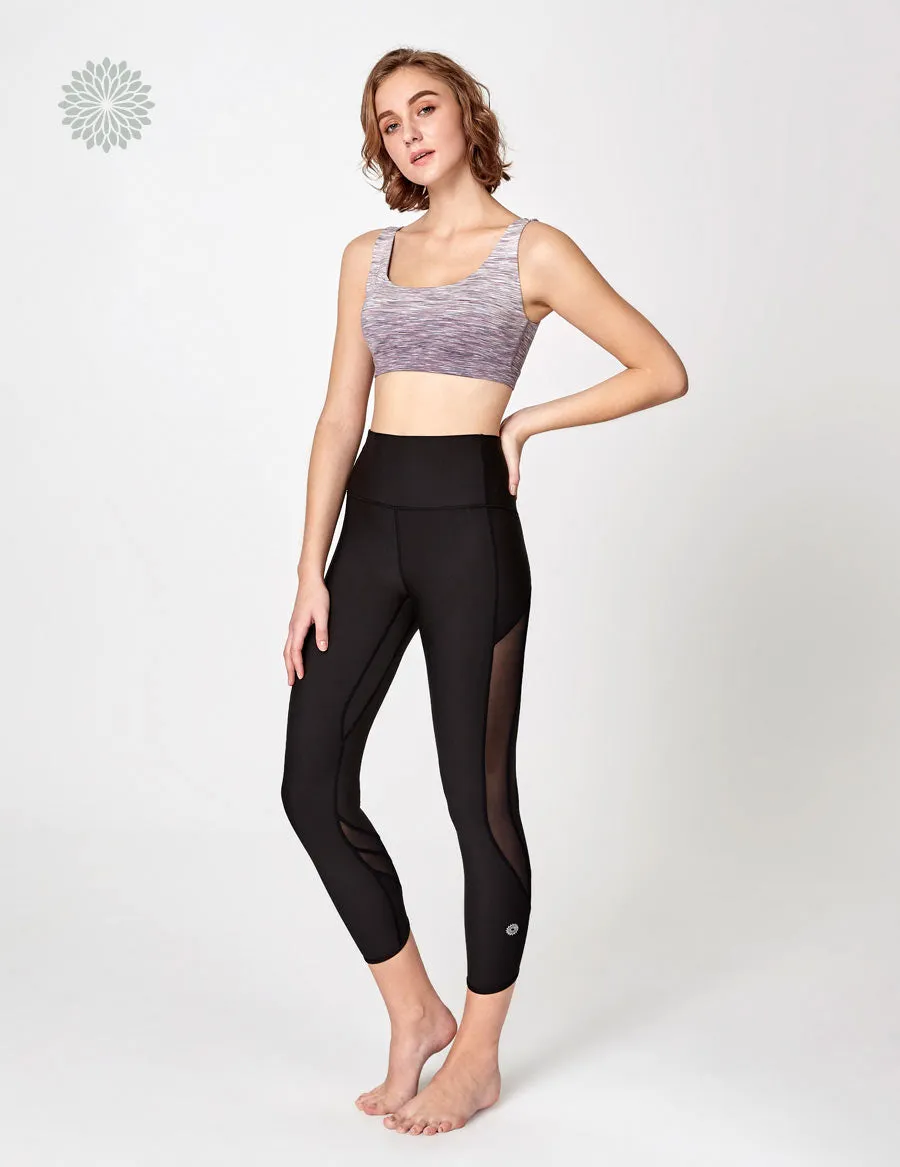 easyoga LA-VEDA Limber Up Bra1 - D60 Layer Pinky/Gray Stripe