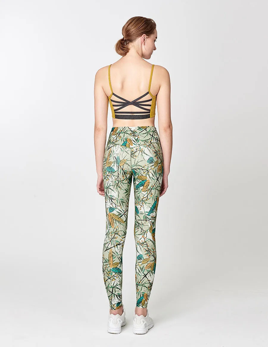 easyoga Lespiro Brace Up Bra - M35 Mustard jute