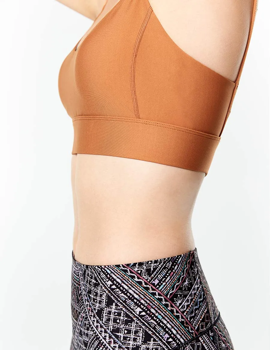 easyoga LESPIRO Glamglow Bra - C10 Caramel Brown