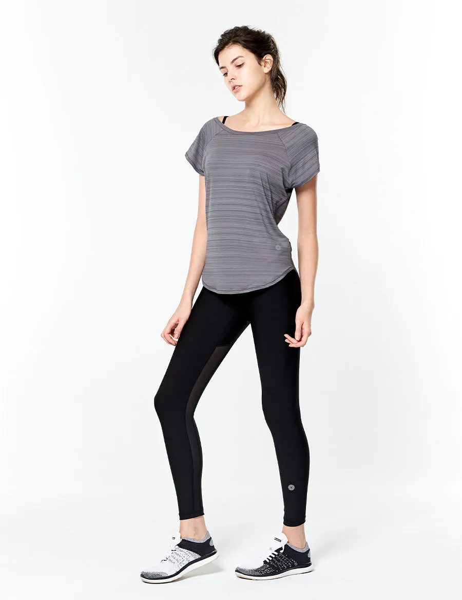 easyoga LESPIRO Groovon's Inwards Gym Tights - L1 Black