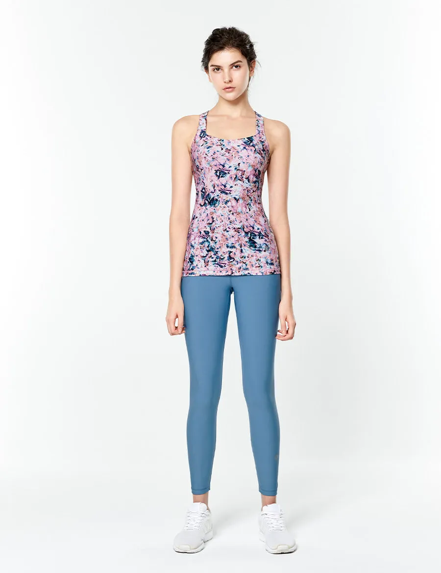 easyoga LESPIRO Under Starry Skies Tank - FD1 Graffiti Pink