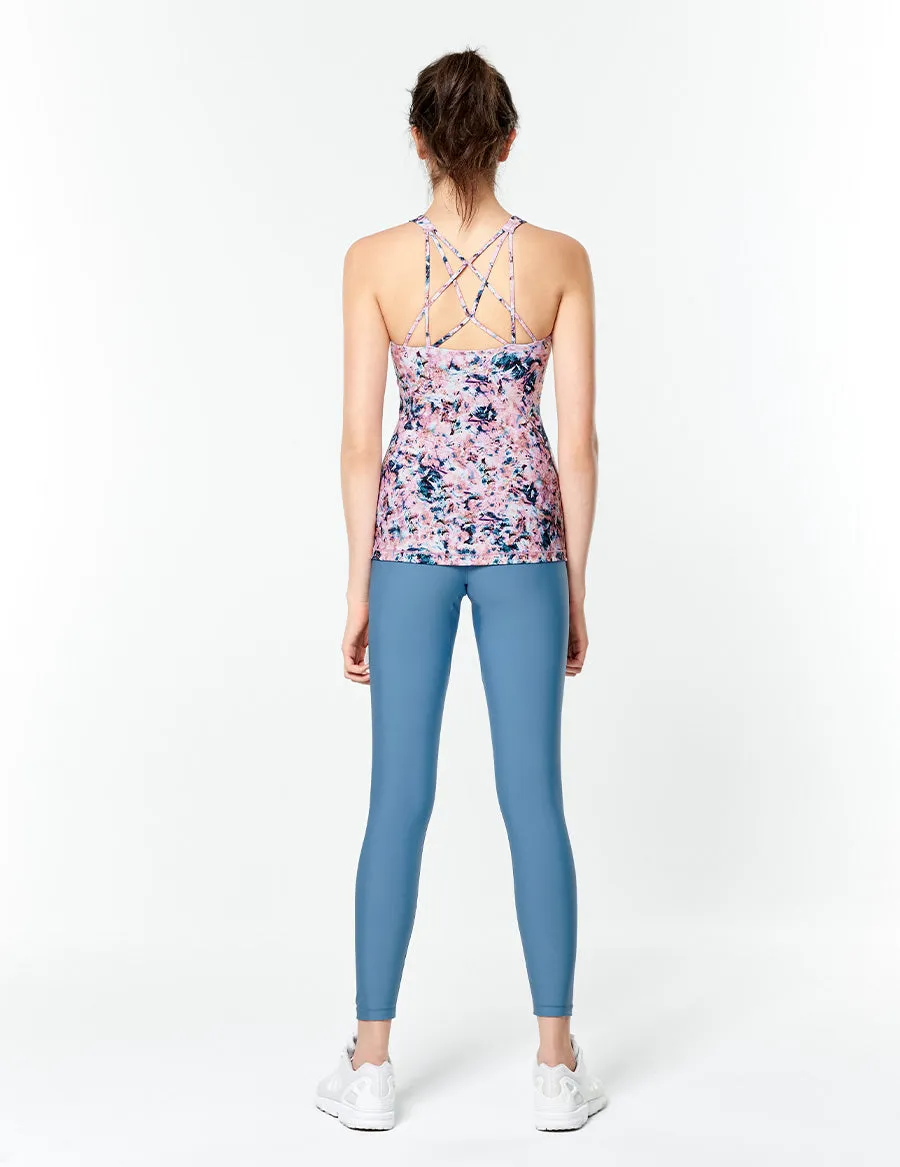 easyoga LESPIRO Under Starry Skies Tank - FD1 Graffiti Pink