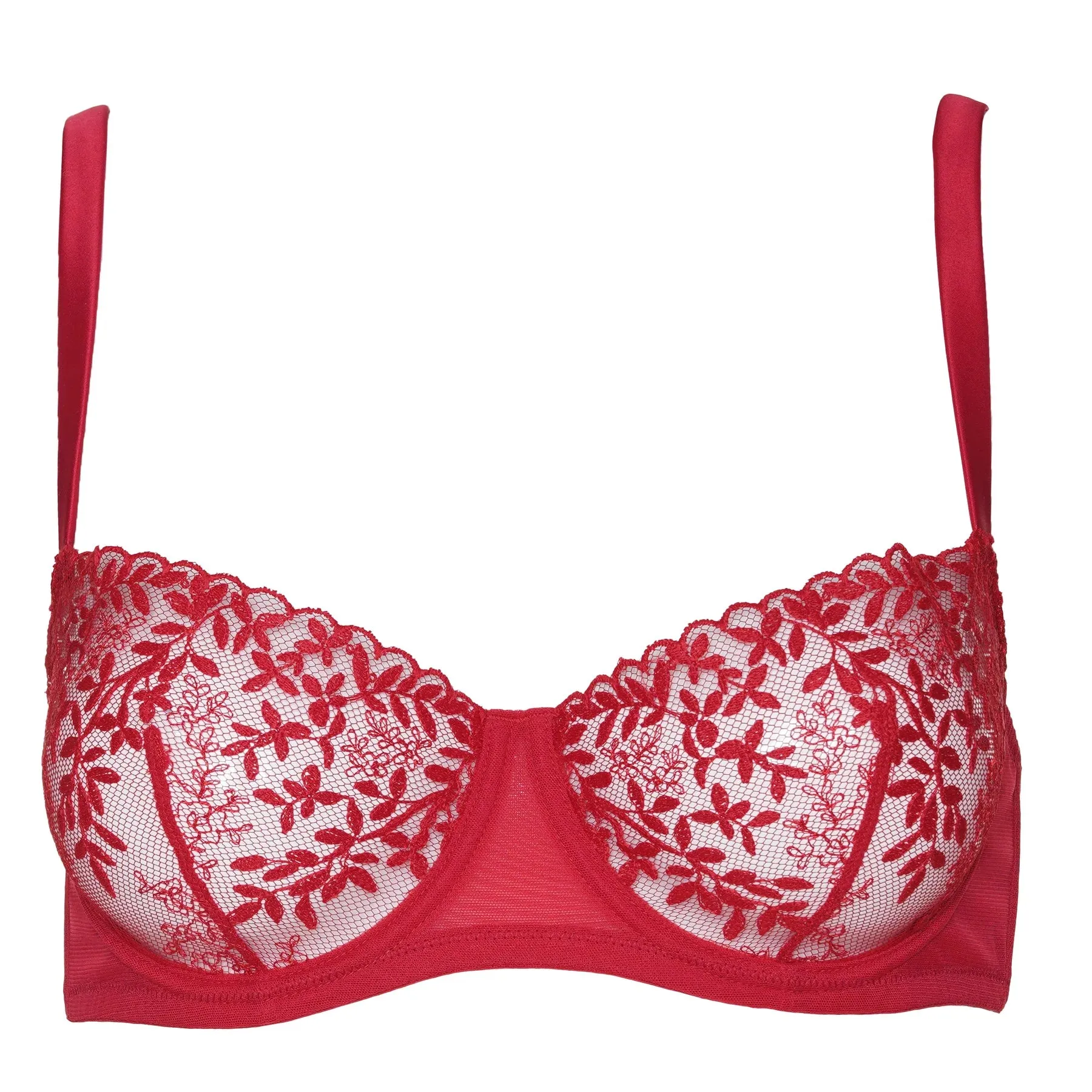 Eglantine Underwired Bra In Red - Huit