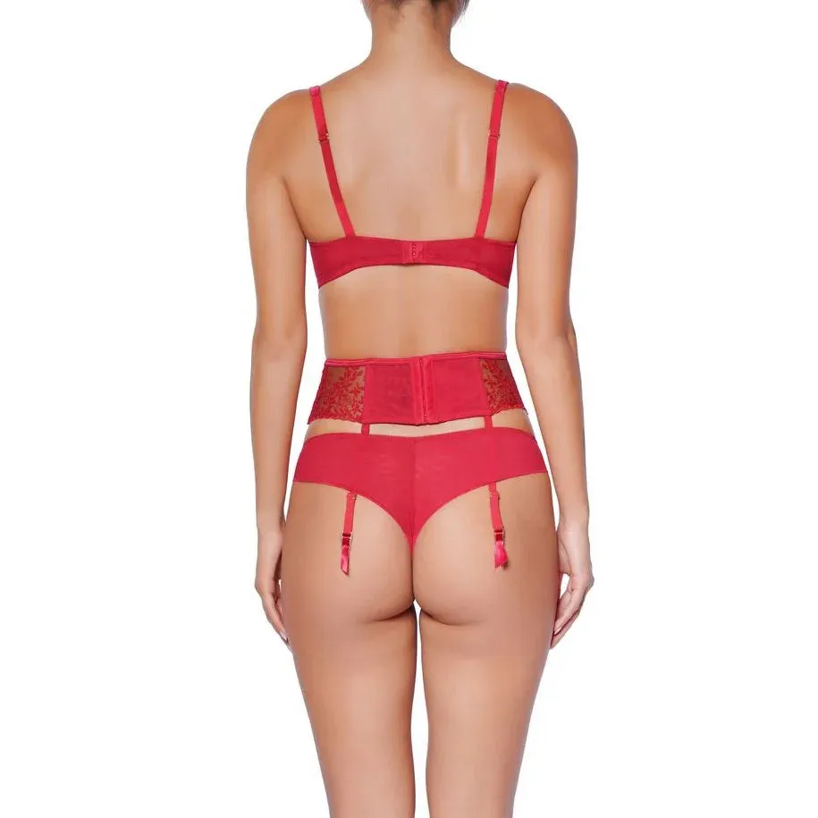 Eglantine Underwired Bra In Red - Huit