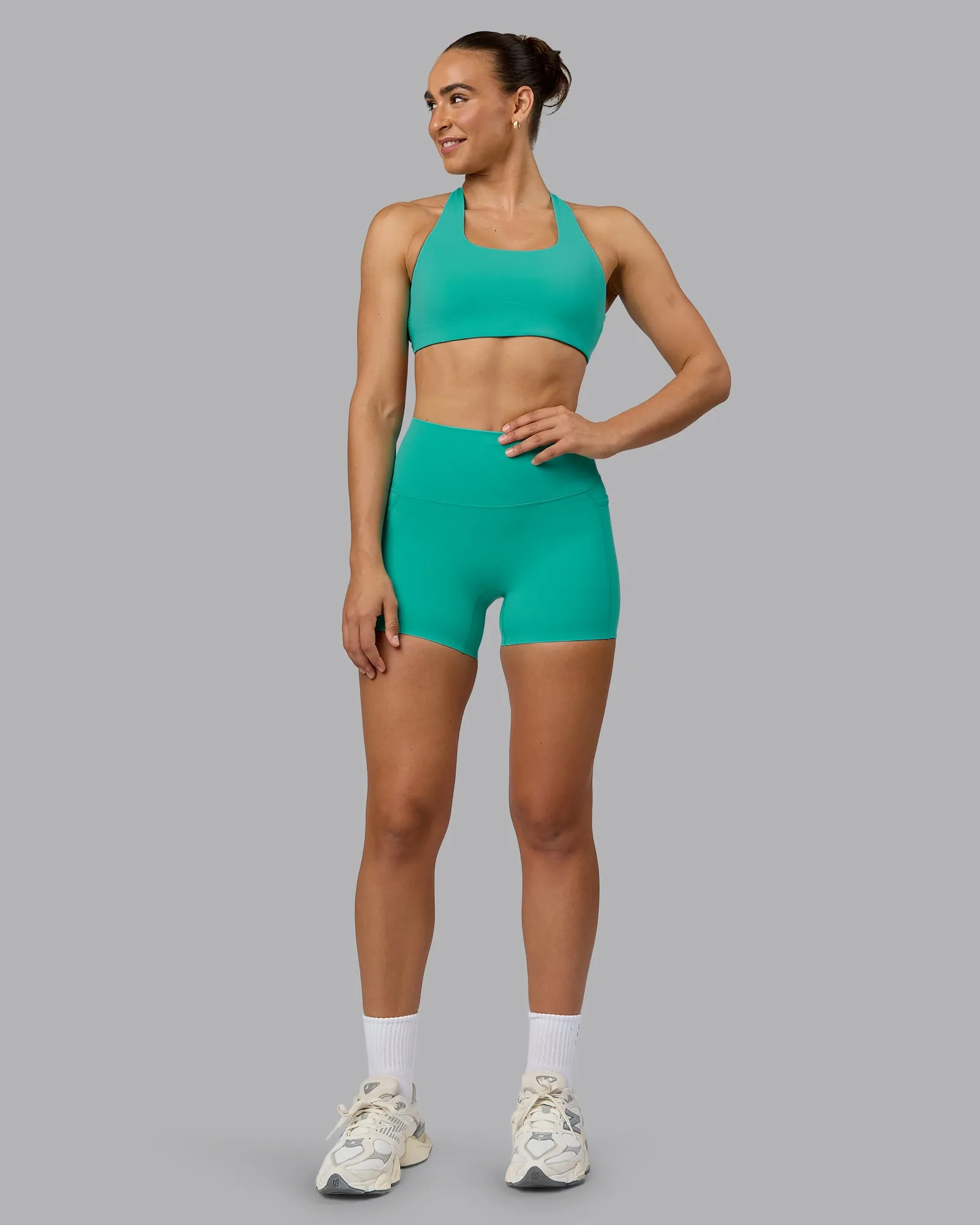 Elixir X-Short Tights With Pockets - Atlantis