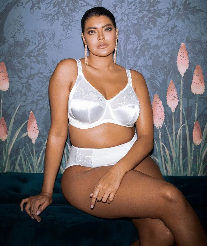 Elomi Cate Underwired Full Cup Banded Bra - White