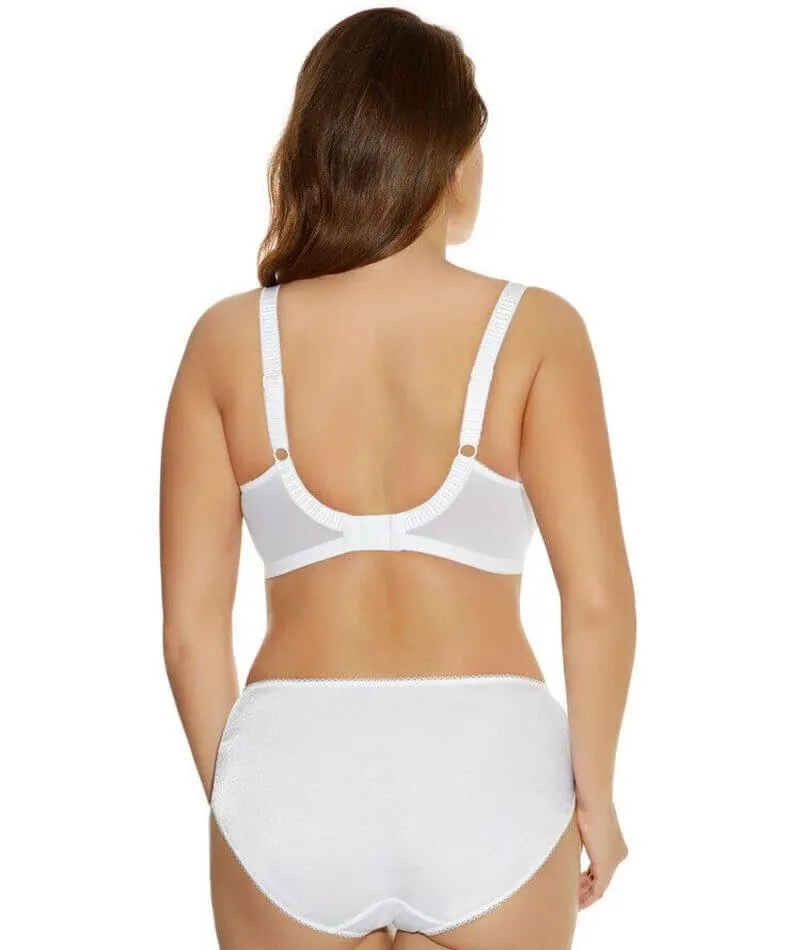 Elomi Cate Underwired Full Cup Banded Bra - White