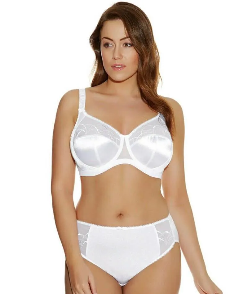 Elomi Cate Underwired Full Cup Banded Bra - White