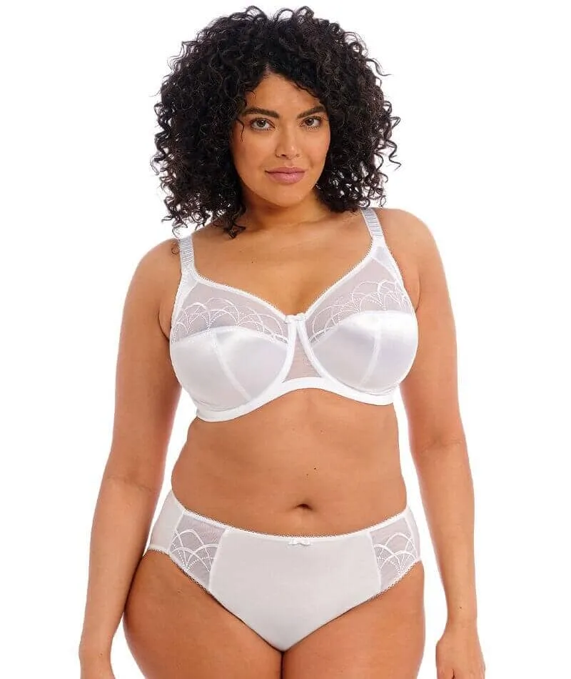 Elomi Cate Underwired Full Cup Banded Bra - White