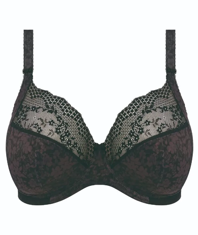 Elomi Lucie Underwire Stretch Plunge Bra - Black