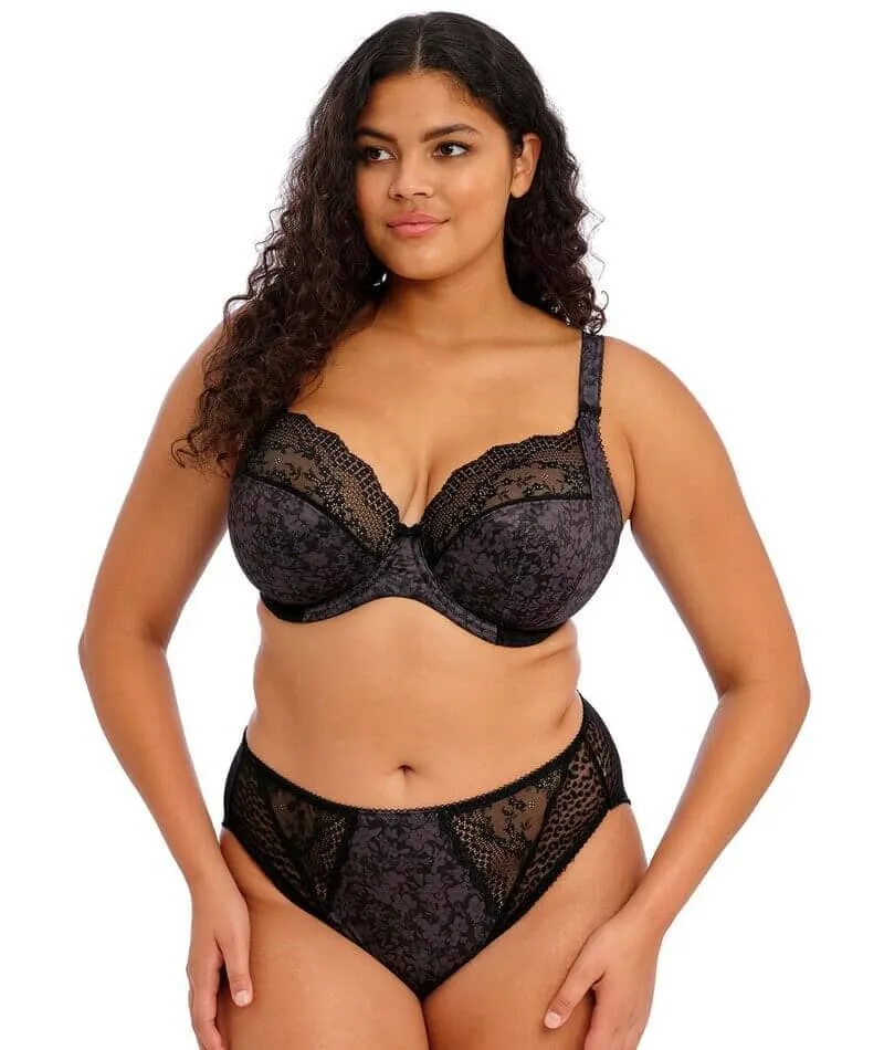 Elomi Lucie Underwire Stretch Plunge Bra - Black