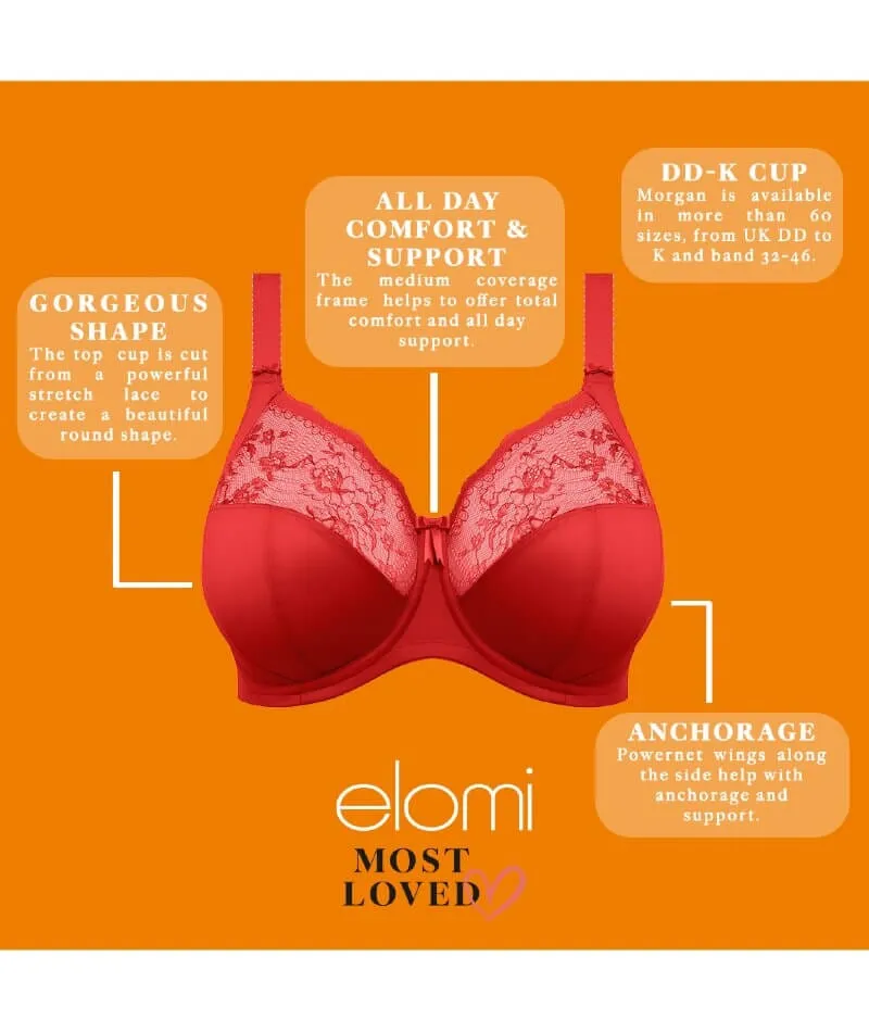 Elomi Morgan Underwired Bra - Haute Red