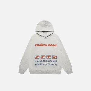 Endless Road Y2K Hoodie for Stylish Streetwear Comfort