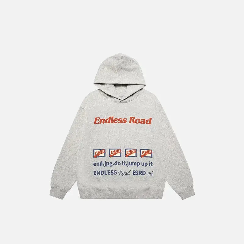 Endless Road Y2K Hoodie for Stylish Streetwear Comfort
