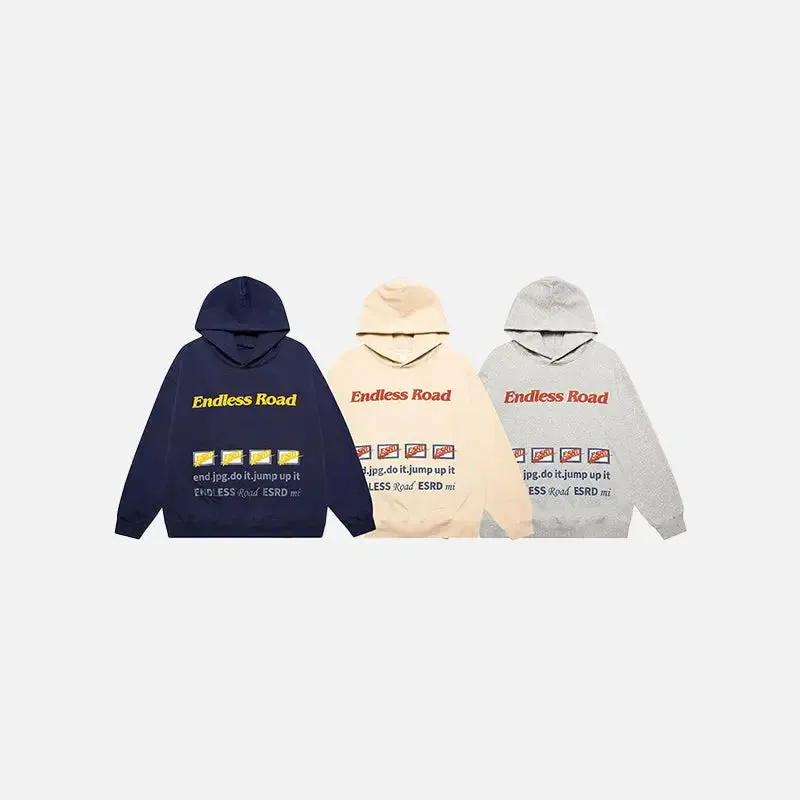 Endless Road Y2K Hoodie for Stylish Streetwear Comfort