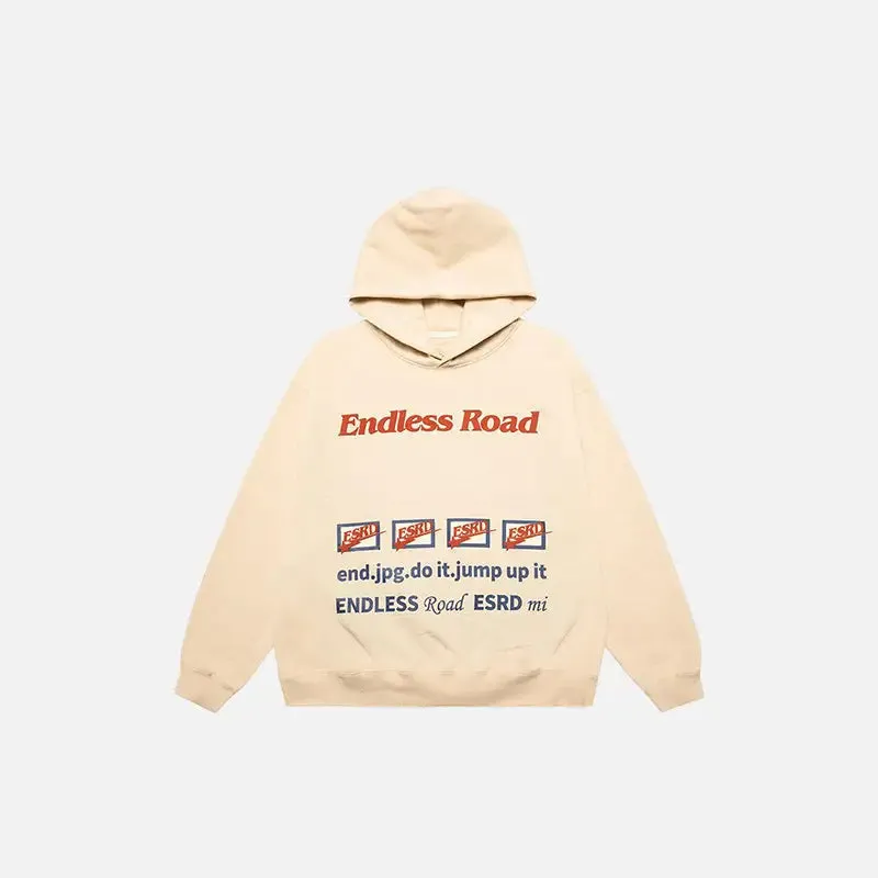 Endless Road Y2K Hoodie for Stylish Streetwear Comfort