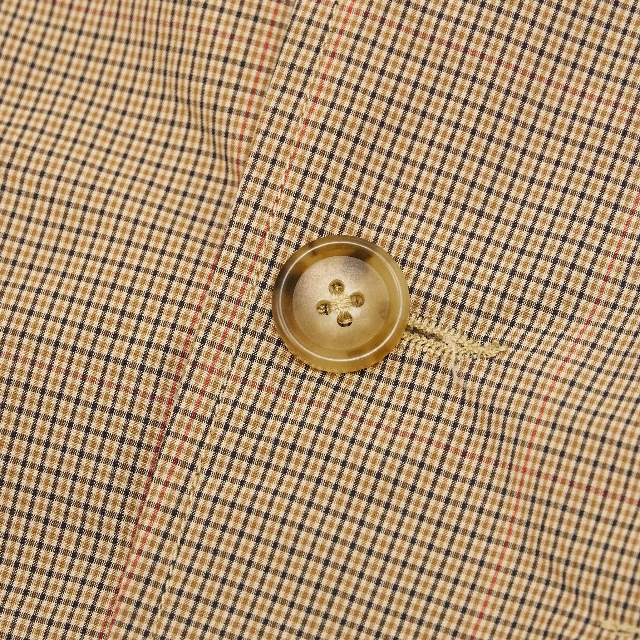 Engineered Garments Mini Tattersall Blazer Jacket Khaki