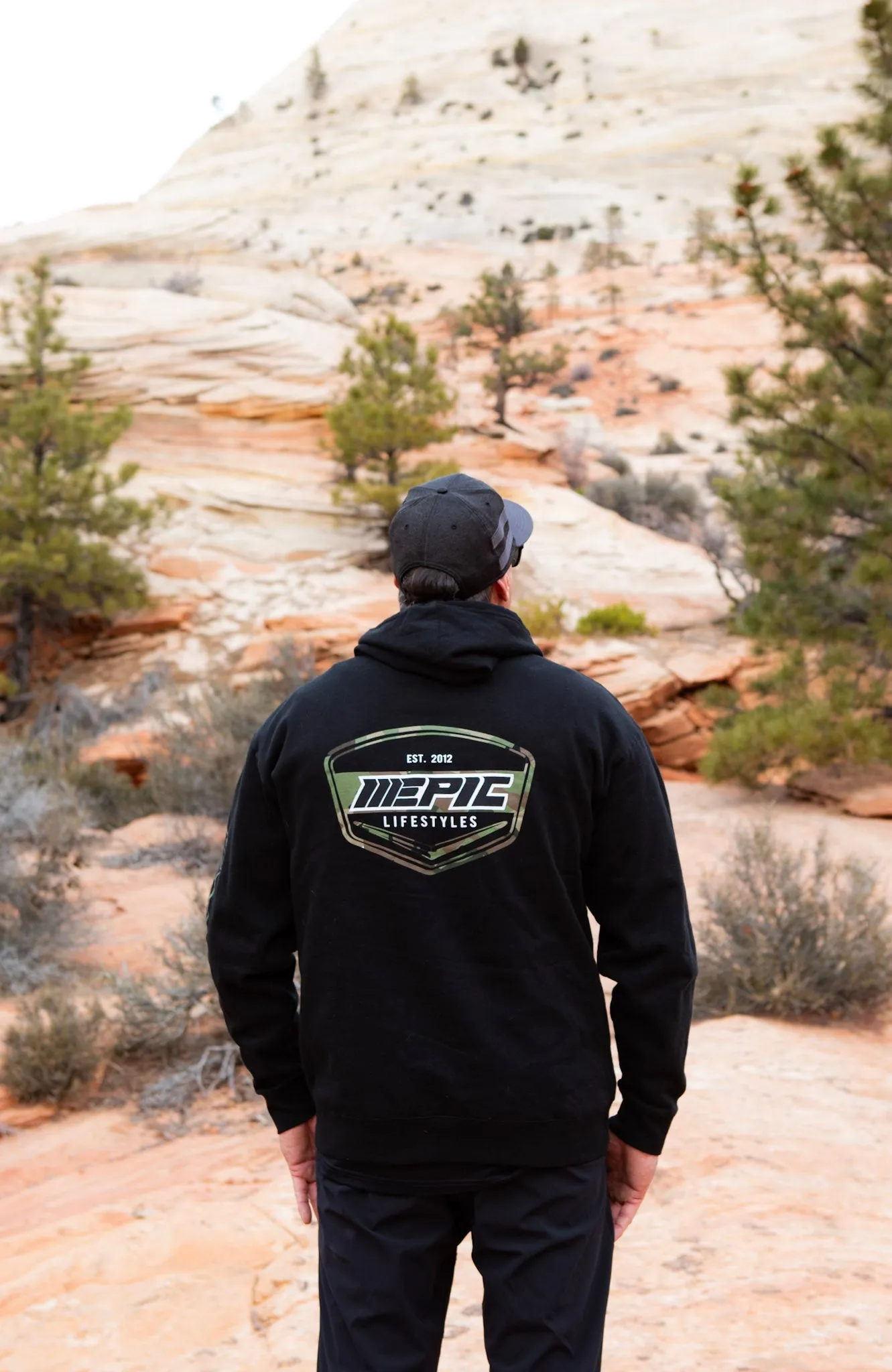 Epic lifestyle Black Lightweight zip up hoodies camo