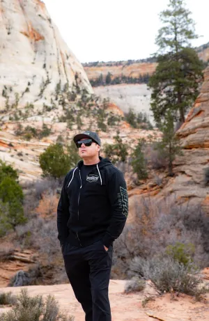 Epic lifestyle Black Lightweight zip up hoodies camo