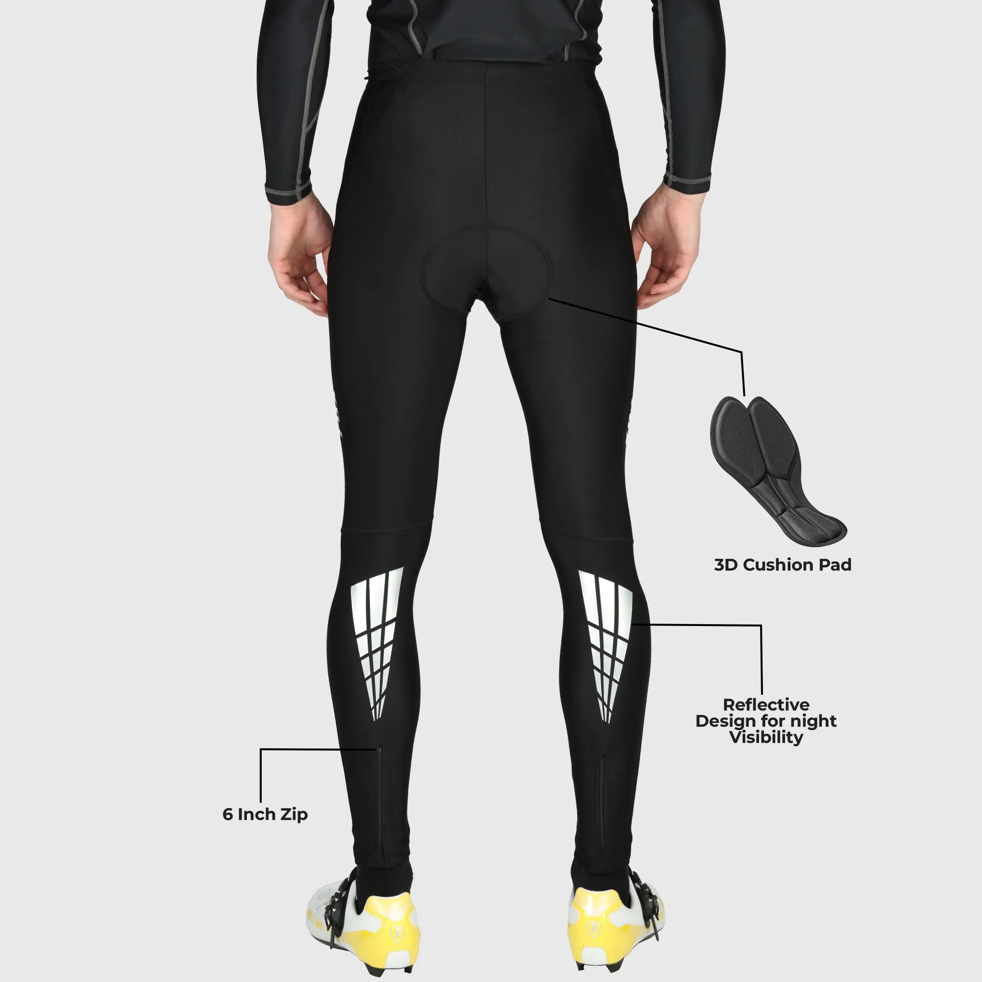 Fdx Heatchaser Black Men's & Boy's Compression Cycling Tights
