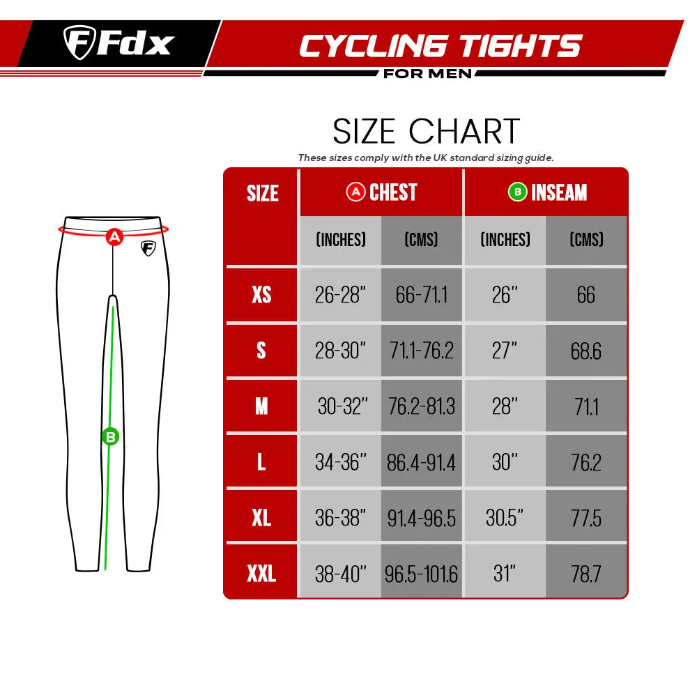 Fdx Heatchaser Black Men's & Boy's Compression Cycling Tights