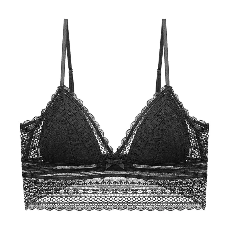 Filhot™ Lace Triangle Cup Bralette Up to DD Cup