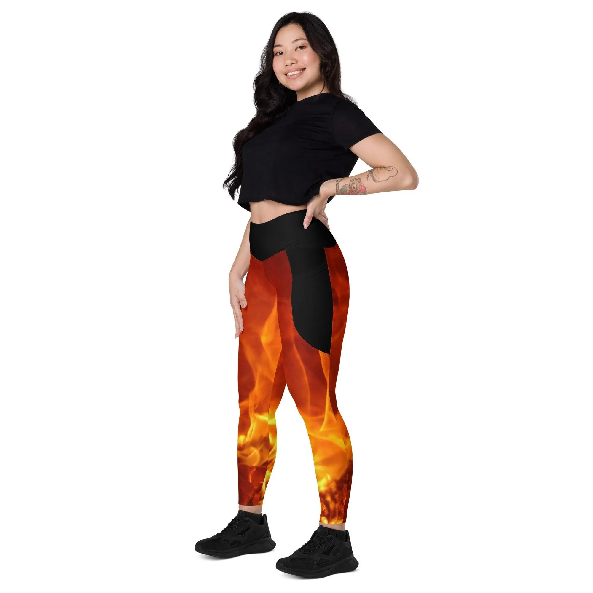 Flame Leggings W/pockets
