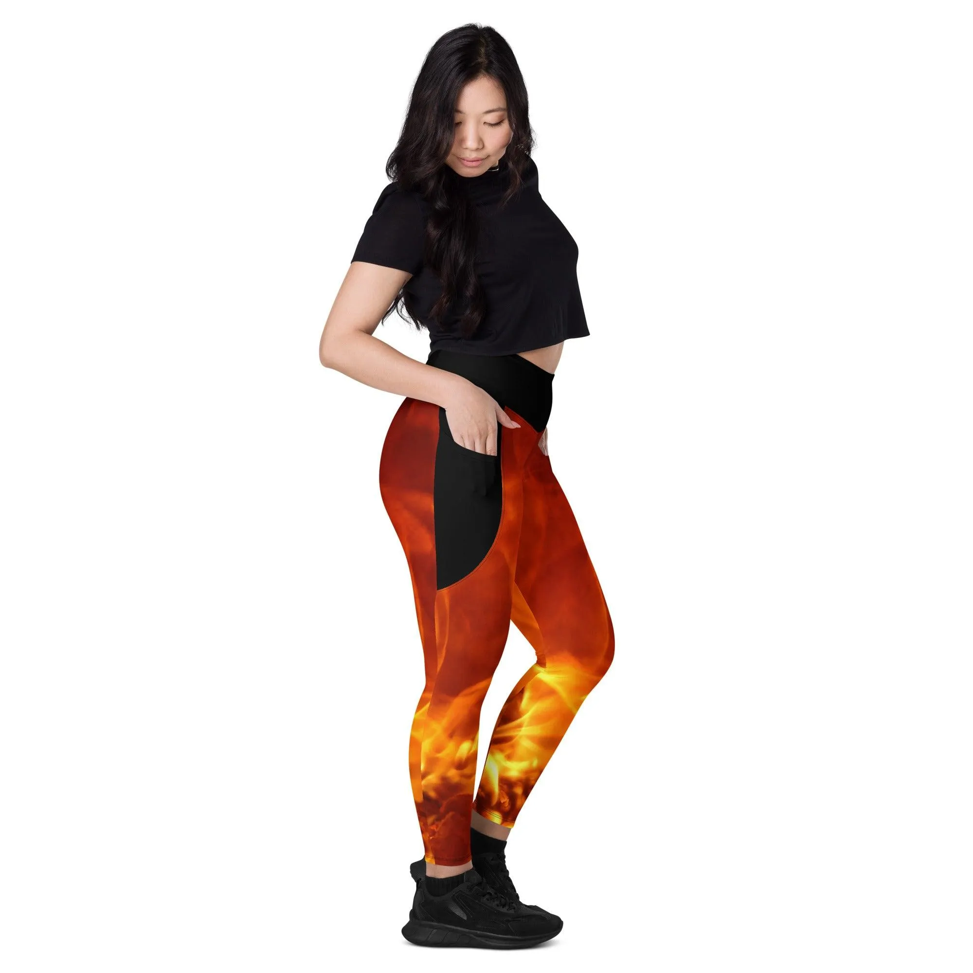 Flame Leggings W/pockets