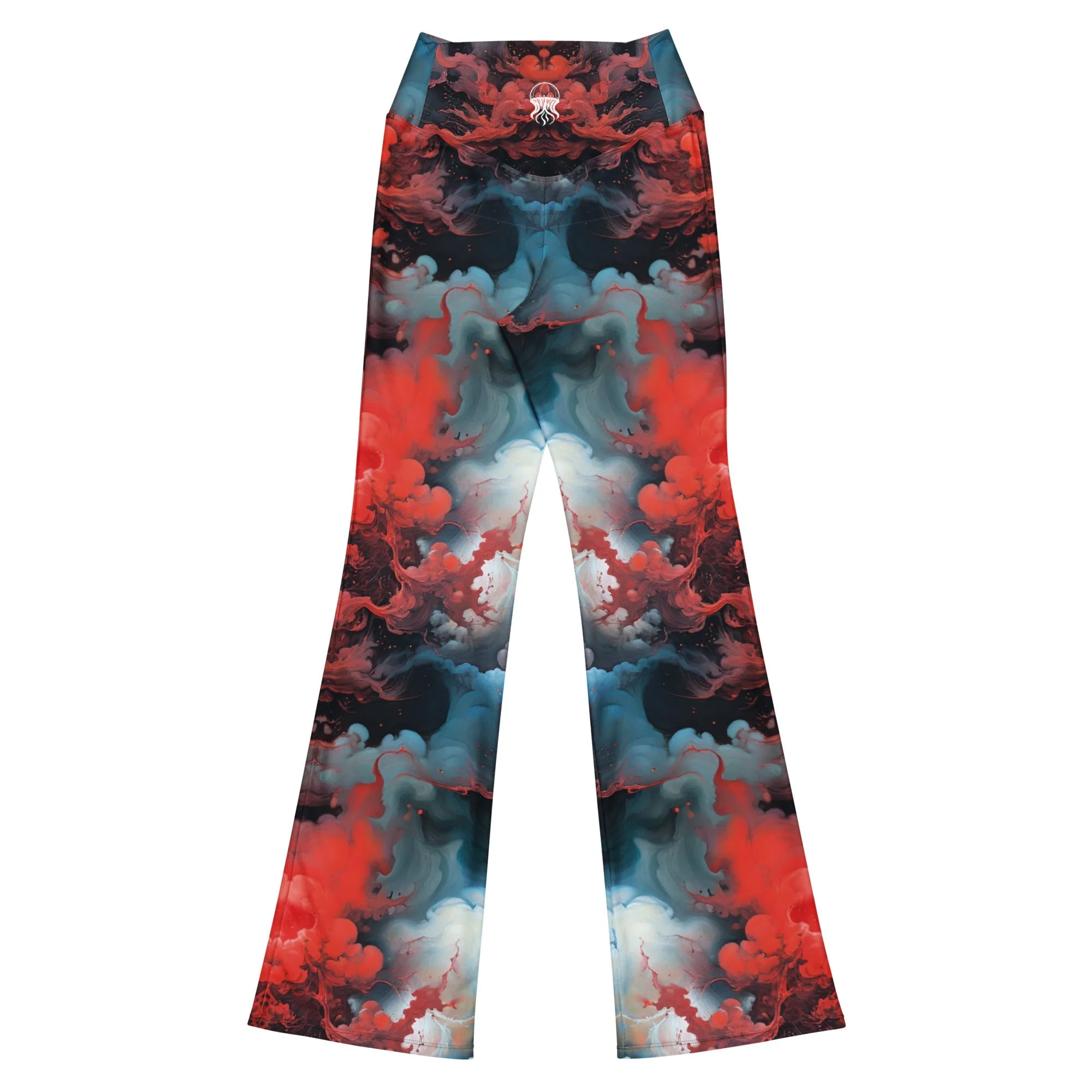 Flare Leggings Ethereal Crimson Flow