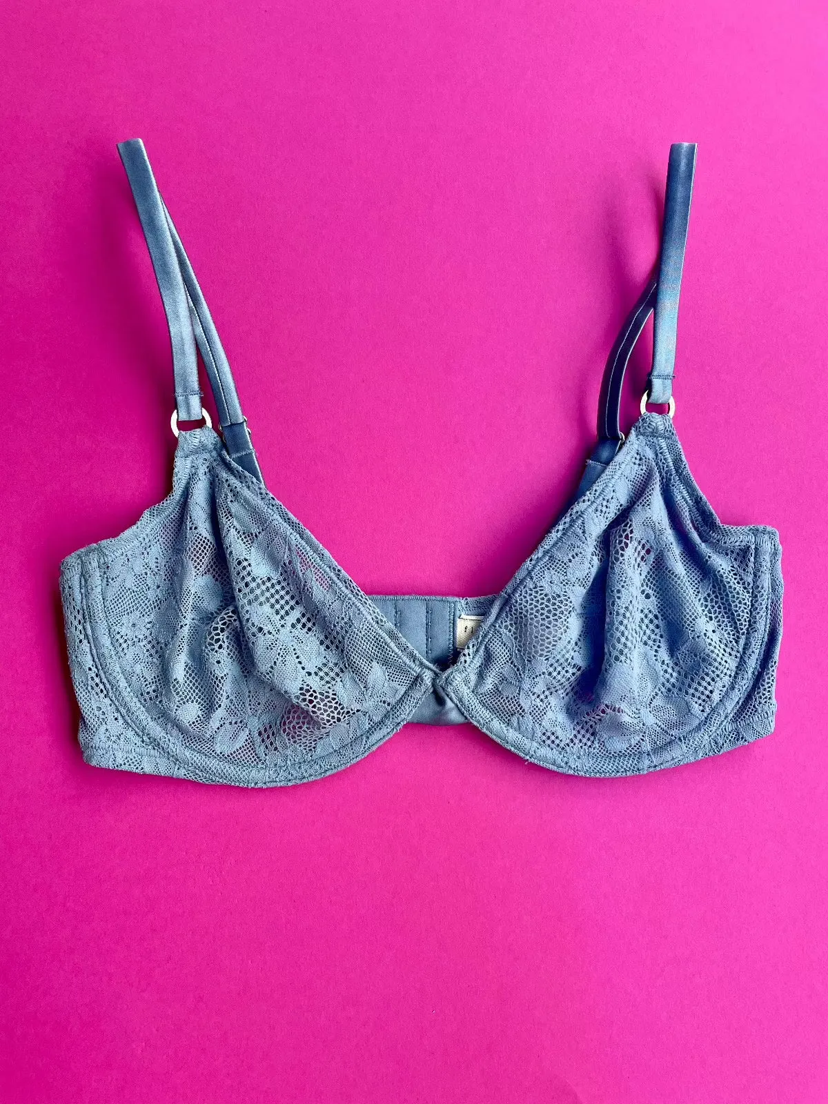 Fleur du Mal: Le Stretch Lace Demi Bra - 32F, 32G, 36DD
