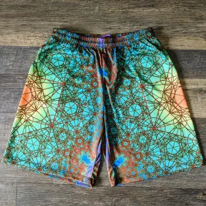 Fractal Metatron EarthStyle Gym Shorts
