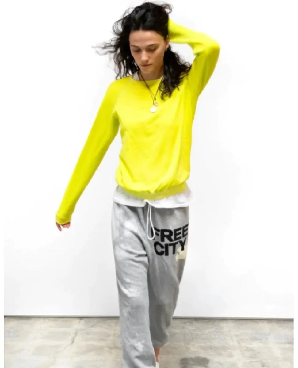 Free City Lucky Rabbit Sweatshirt Yellow