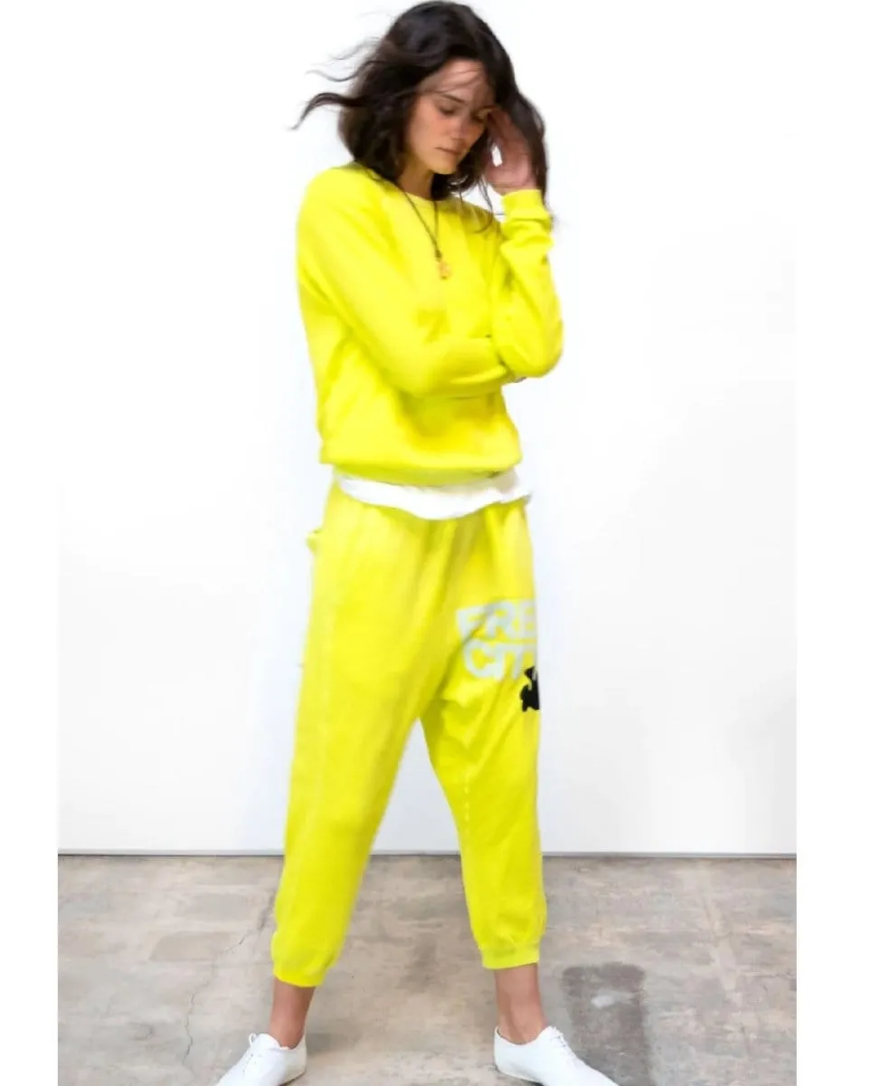 Free City Lucky Rabbit Sweatshirt Yellow