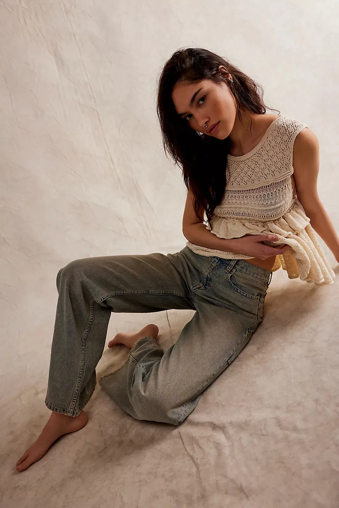Free People Tinsley Baggy High Rise