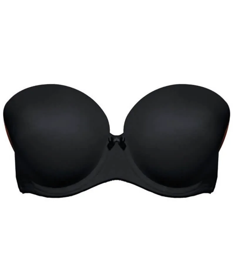 Freya Deco Underwired Moulded Strapless Bra - Black