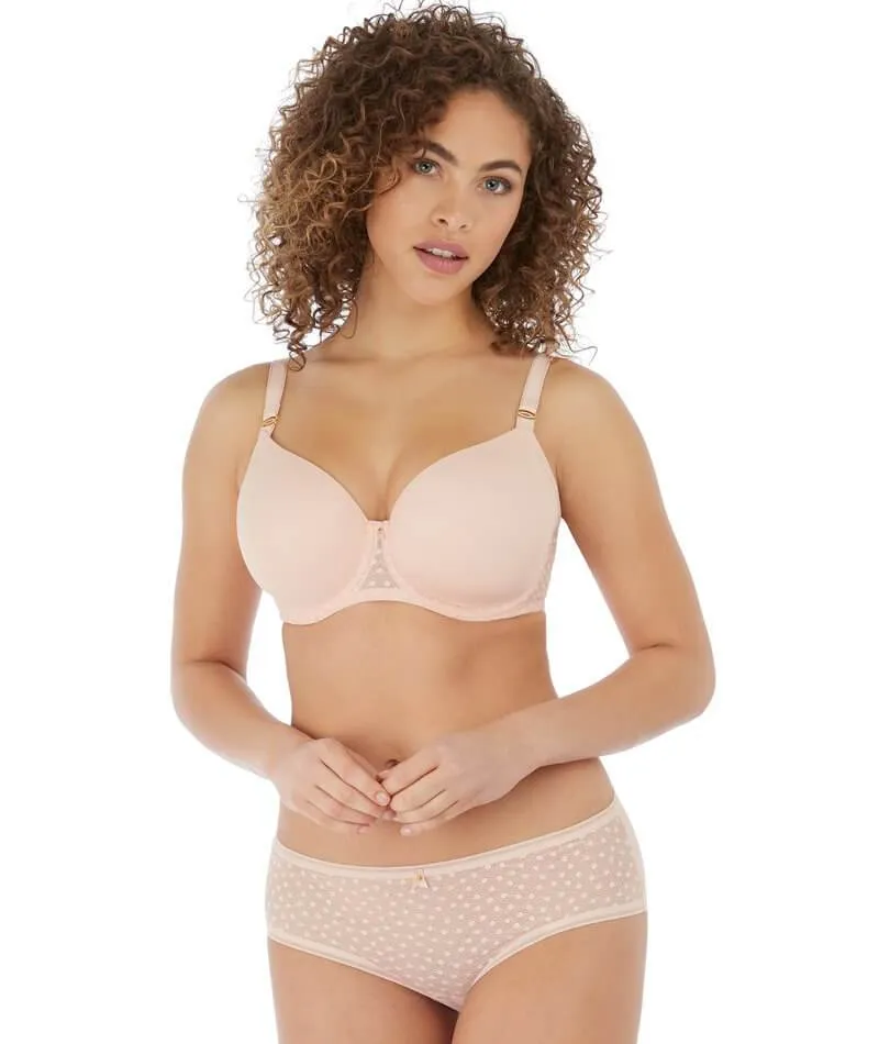 Freya Starlight Underwired Moulded Balcony T-shirt Bra - Rosewater
