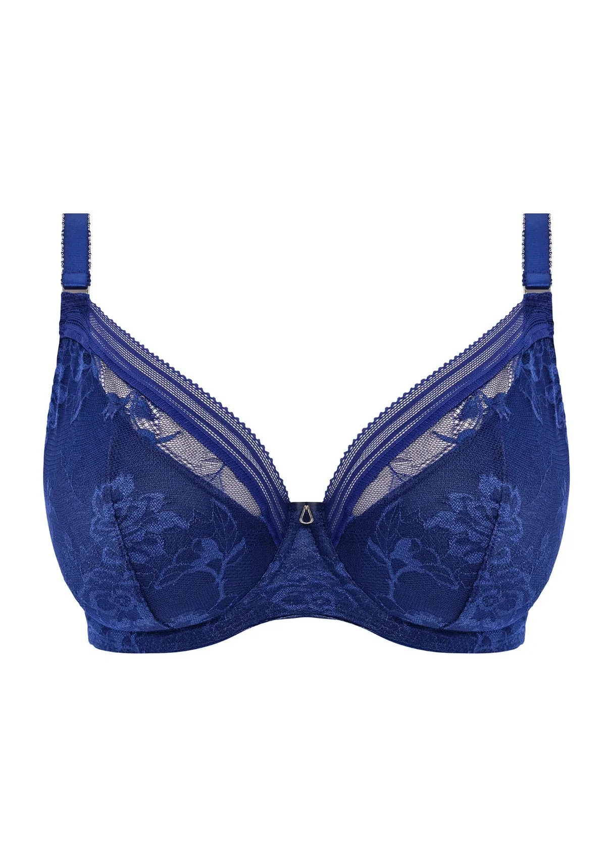Fusion Lace Full Cup Side Support Bra In French Navy - Fantasie
