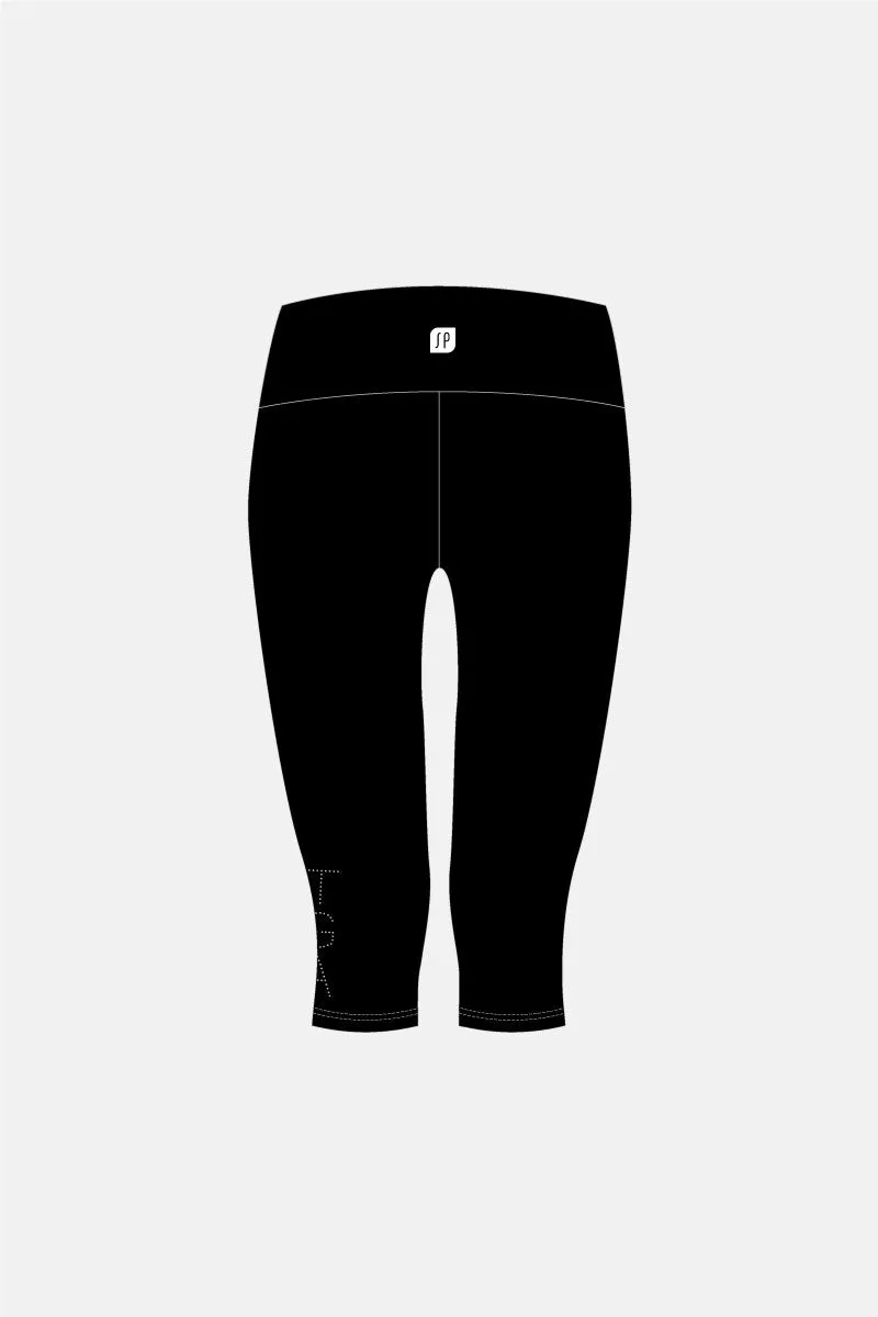 Girls 3/4 Length Tights - Logo