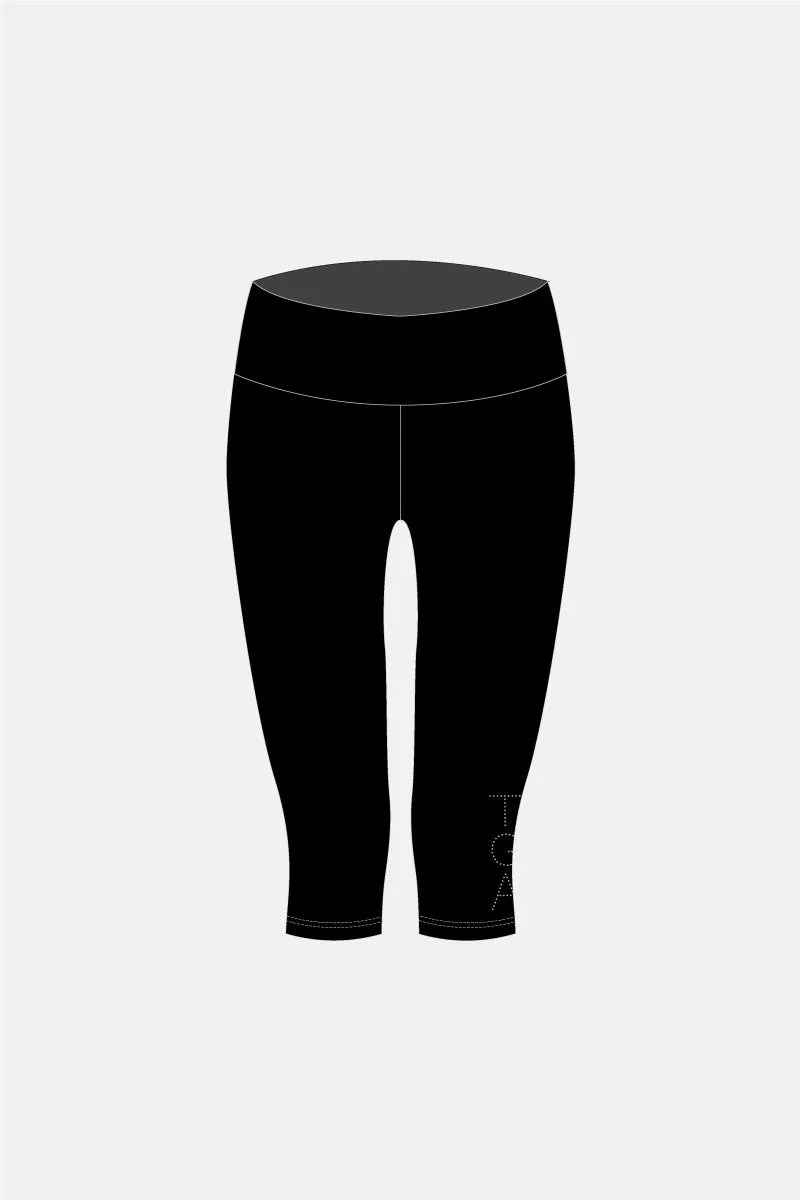 Girls 3/4 Length Tights - Logo