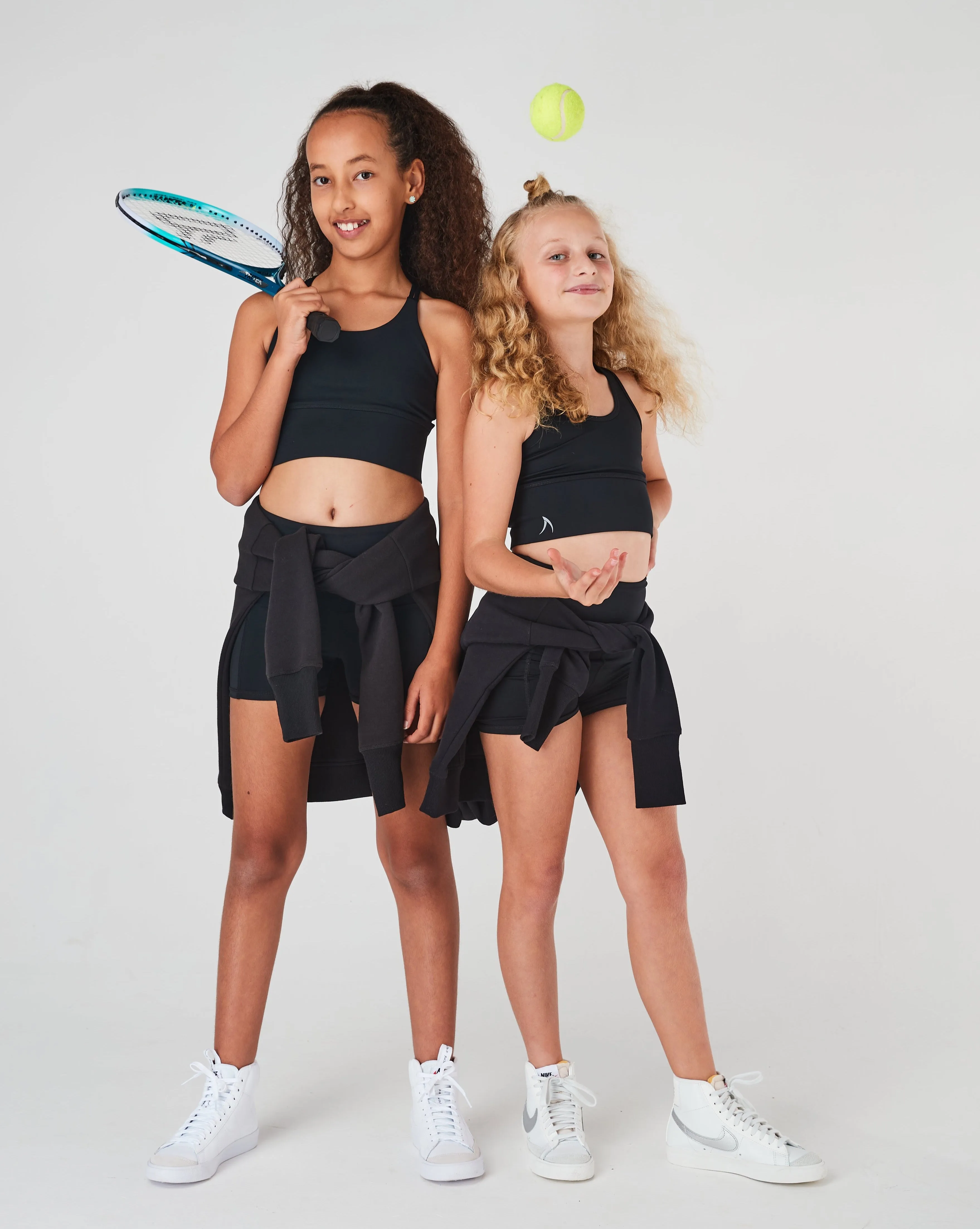 Girls Black Bike Shorts