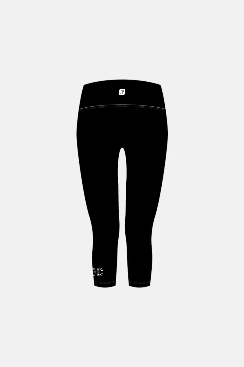 Girls Black Matt 7/8 Length Tights