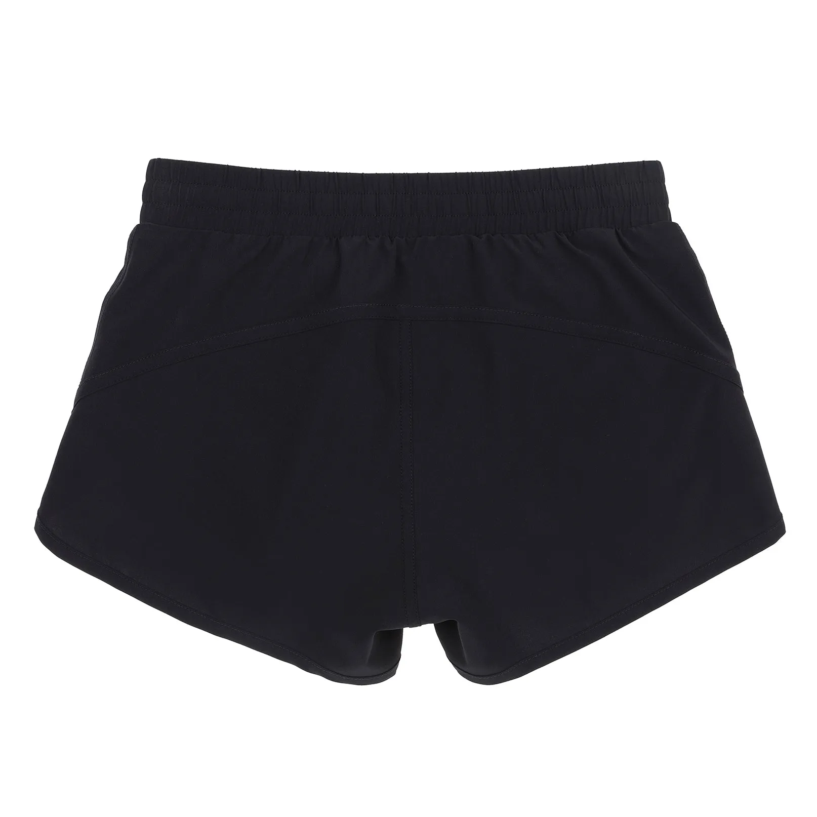 Girls Black Recycled Fibre Running Shorts with Internal Brief
