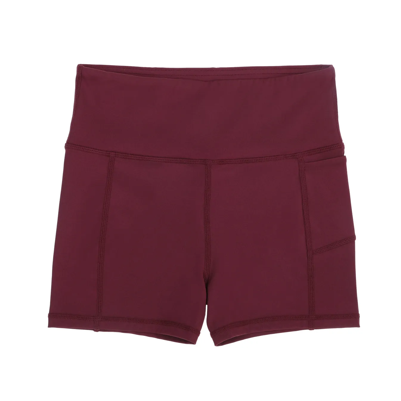 Girls Maroon Sports Shorts