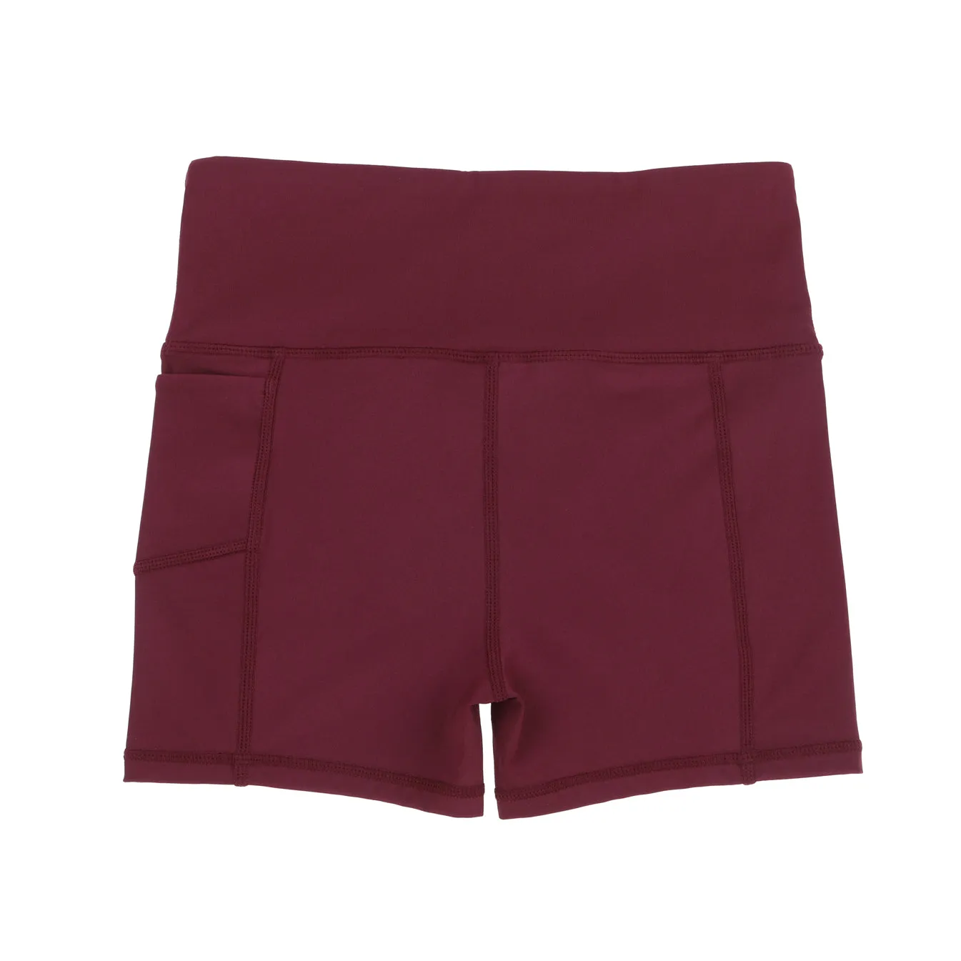 Girls Maroon Sports Shorts