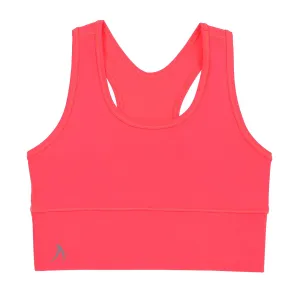Girls Neon Orange Crop Top